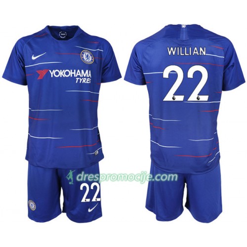 Chelsea Dres WILLIAN 22 Dječji Domaći 2018/19 Kratkih Rukava Chelsea Dres WILLIAN 22 Dječji Domaći 2018/19 Kratkih Rukava